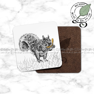 Grey Squirrel Coaster