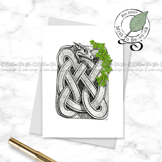 Celtic Beast & Foliage Card