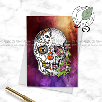 Fusion Sugar Skull Card