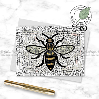 Manchester Bee: Places Mosaic Collage Card