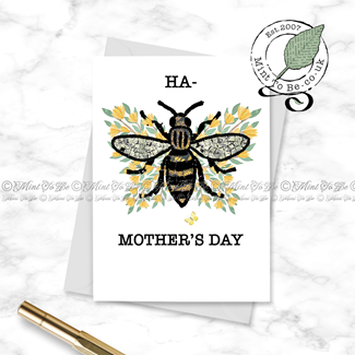 Manchester Bee: Ha-Bee Mothers Day Card