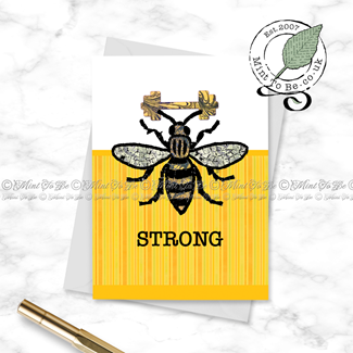 Manchester Bee: Bee Strong Card
