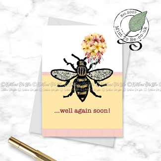 Manchester Bee Get Well Card