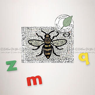Manchester Bee Places Magnet