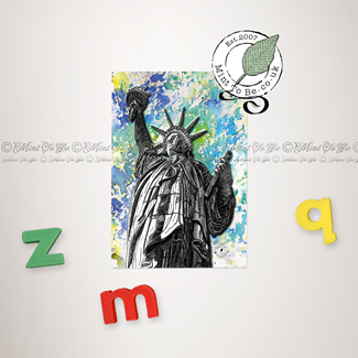 Statue of Liberty Fireworks Magnet