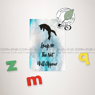 Leap & The Net Will Appear Quote Magnet