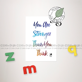 You Are Stronger Than You Think Quote Magnet